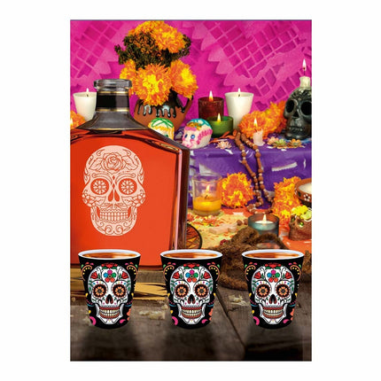 Día De Los Muertos Vasos de chupito 5cm 3pcs