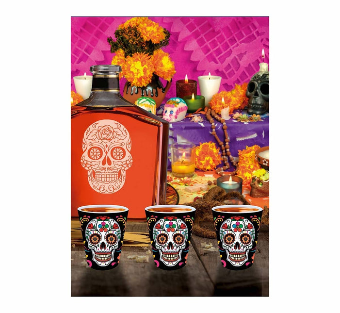 Día De Los Muertos Vasos de chupito 5cm 3pcs