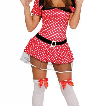 Disfraz Minnie Mouse Blanca Roja Señoras