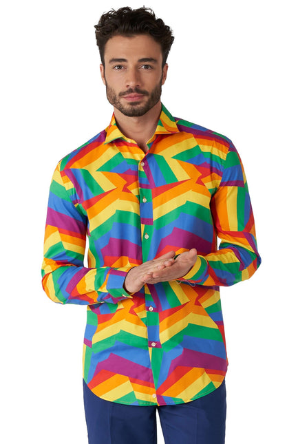 Camisa ZIG Zag Arco Iris Hombre OppoSuits