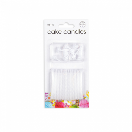 Velas Blancas 6cm 24uds