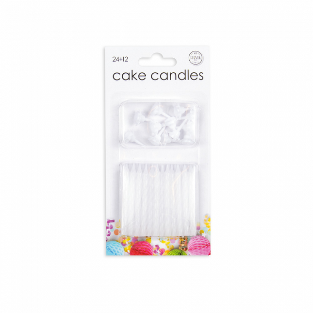 Velas Blancas 6cm 24uds