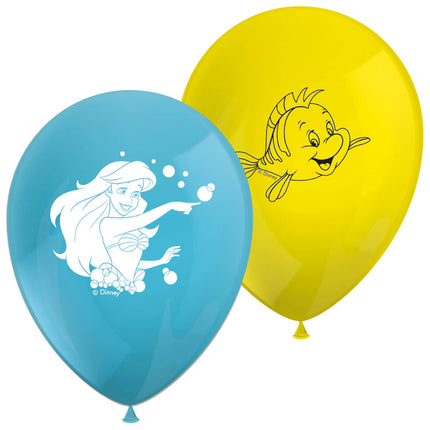 La Sirenita Globos Látex 8pcs