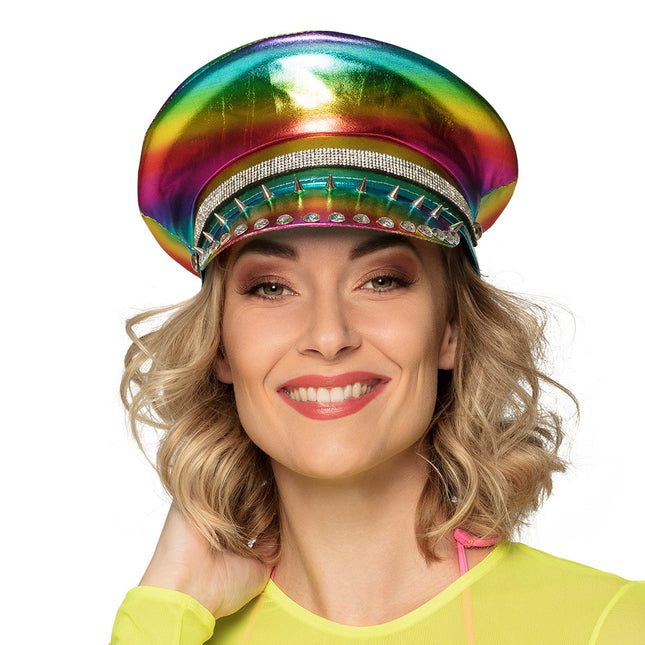 Gorra Tachuelas Arco Iris