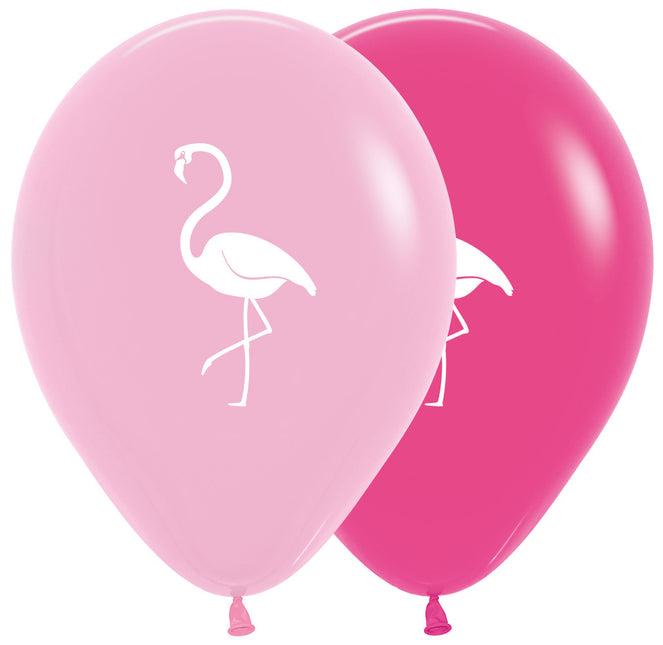 Globos Flamingo Mix 30cm 12pcs