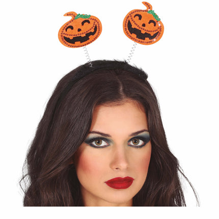 Diadema Halloween Calabazas Lentejuelas