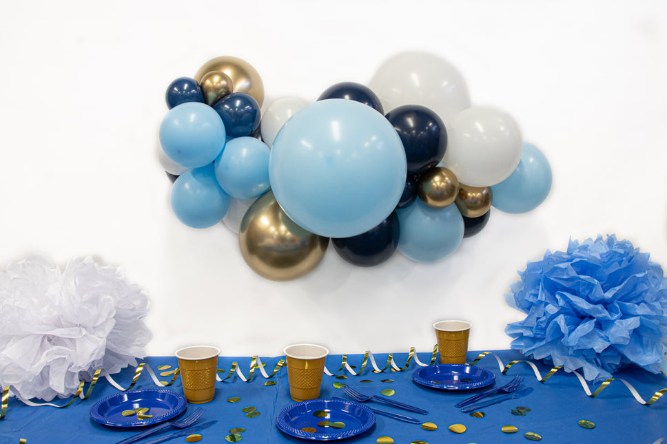 Globos DIY Kit de Globos Azul Orgánico