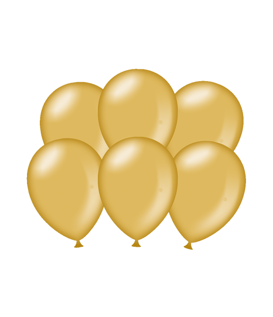 Globos de Oro Metálicos 30cm 6pcs