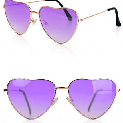 Gafas Corazón Violeta