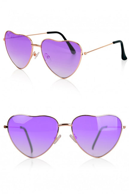 Gafas Corazón Violeta