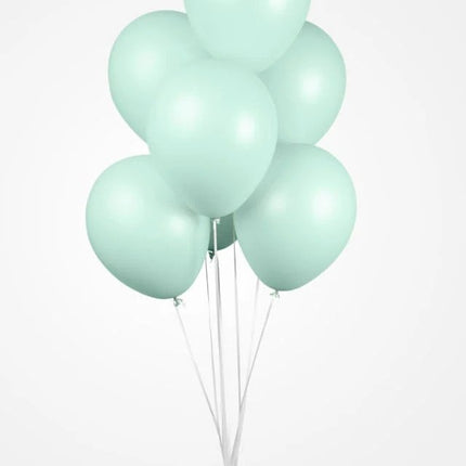 Globos Verde Menta Macaron Pastel 30cm 100pcs