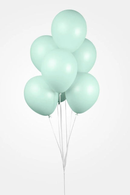 Globos Verde Menta Macaron Pastel 30cm 100pcs