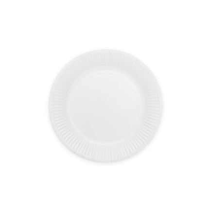 Platos Blancos Papel 18cm 8ud