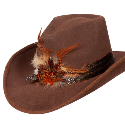 Plumas de sombrero vaquero