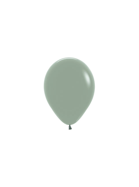 Globos Pastel Atardecer Laurel Verde 12cm 50pcs