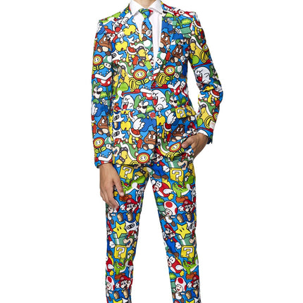 Super Mario Traje Niño Adolescente OppoSuits