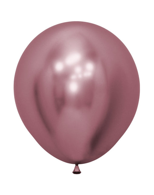 Globos Reflex Rosa 45cm 6pcs