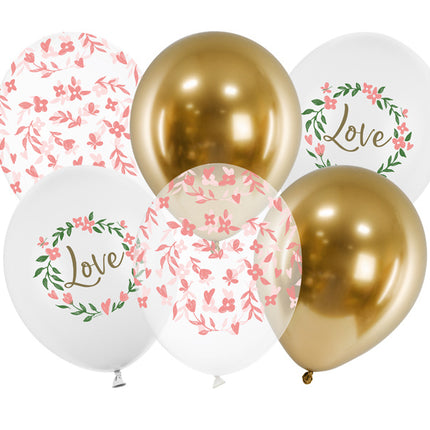 Globos Love Mix 30cm 6pcs