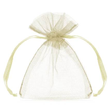 Bolsas de Organza Crema 10cm 10uds