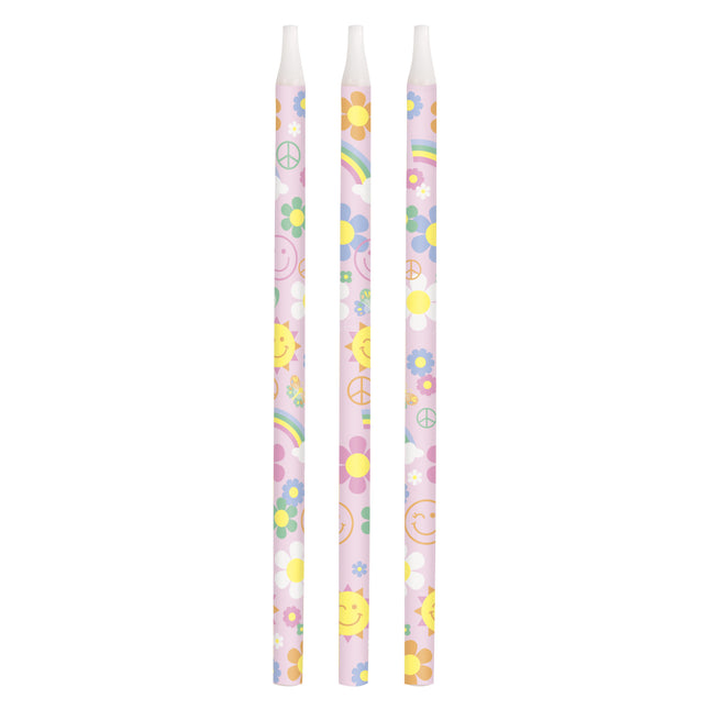 Velas Hippie 12cm 12uds.