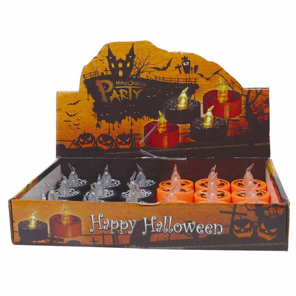 Halloween Velas Falsas Con Luz 4cm 24pcs