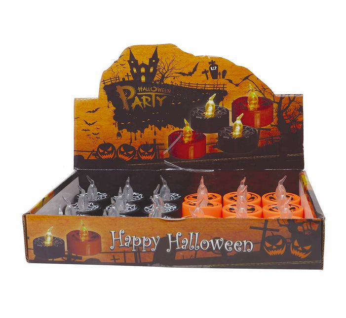 Halloween Velas Falsas Con Luz 4cm 24pcs