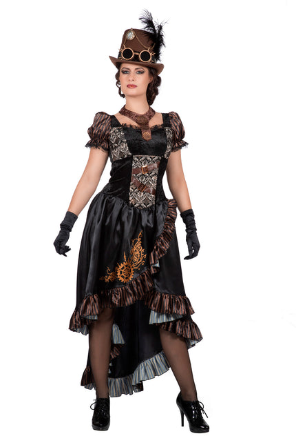 Vestido Steampunk Negro Señoras