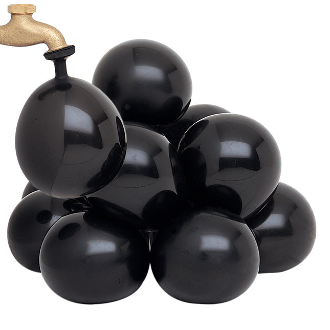 Globos de agua Negro 13cm 100pcs