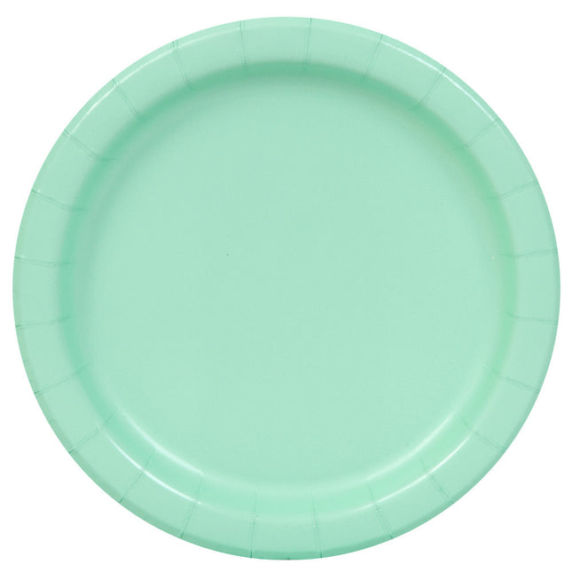 Platos Verde Menta 23cm 16uds.