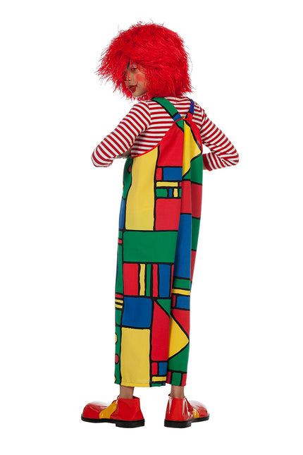 Traje de payaso Mondrian Niño