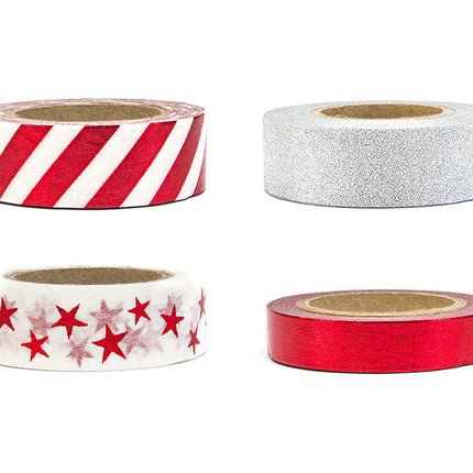 Washi Tape Navidad 10m 4pcs