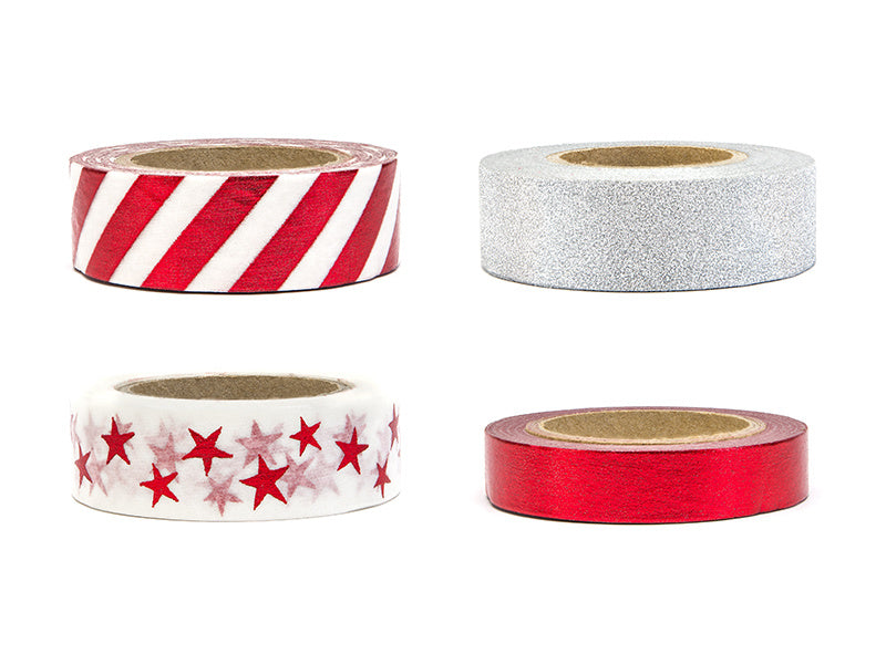 Washi Tape Navidad 10m 4pcs