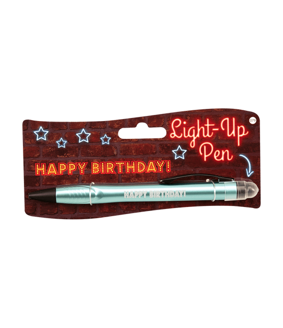Bolígrafo luminoso Feliz Cumpleaños 15cm