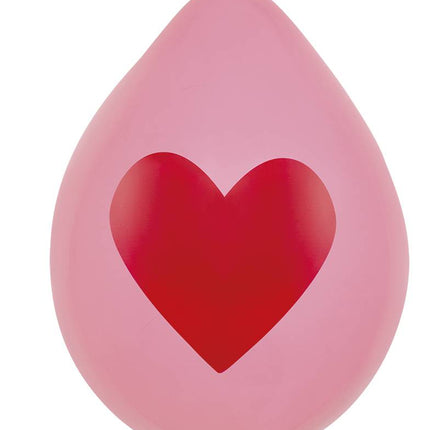 Globos Corazón 25cm 6pcs