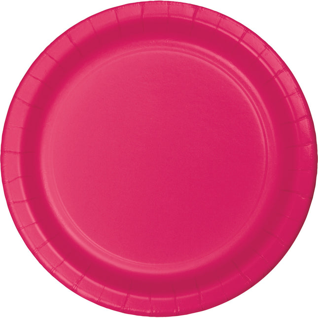 Platos Fucsia 23cm 24uds.