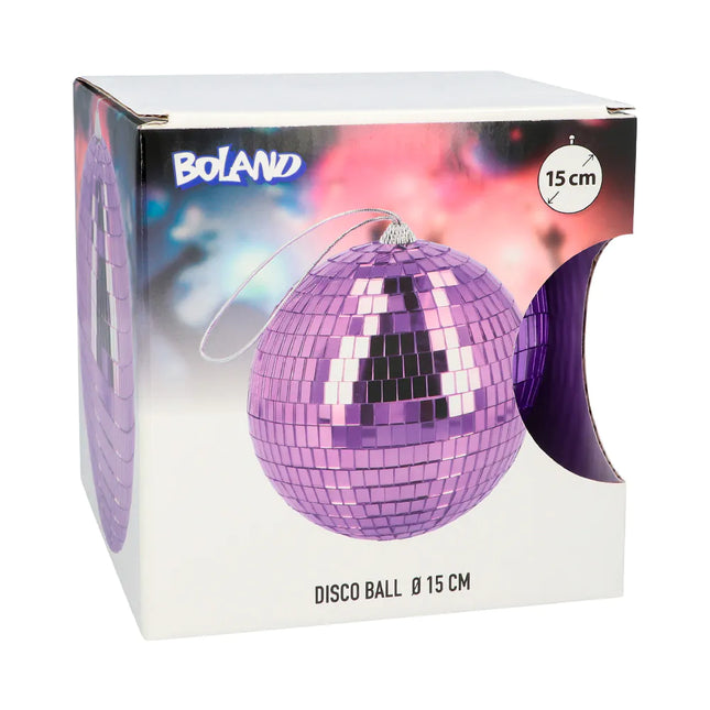 Discoball morado 15cm