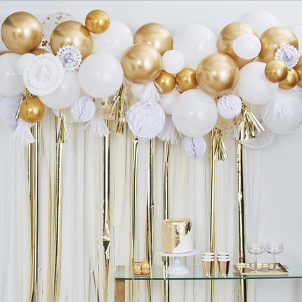 Set Decoración Oro Globos