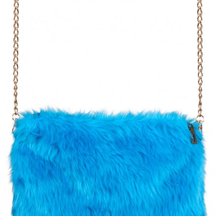 Bolso Peluche Azul