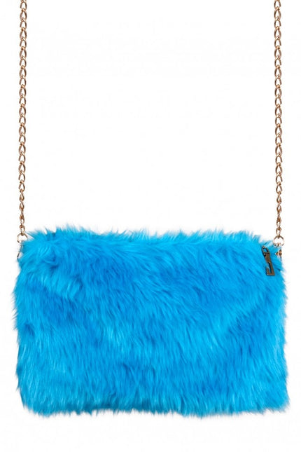 Bolso Peluche Azul