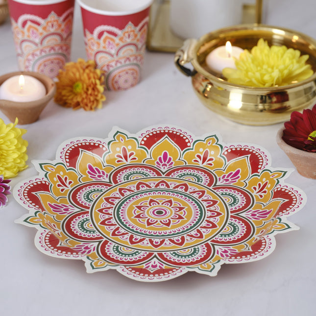 Platos Diwali 27cm 8pcs