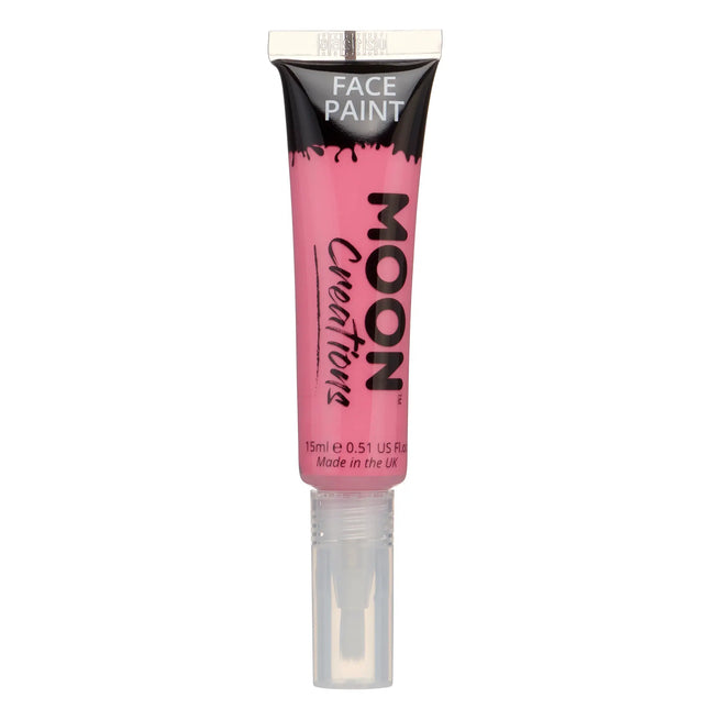 Moon Creations Pintura facial con aplicador rosa brillante 15ml