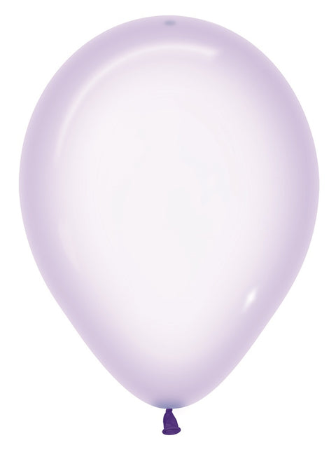 Globos Cristal Lila Pastel 350 30cm 50pcs