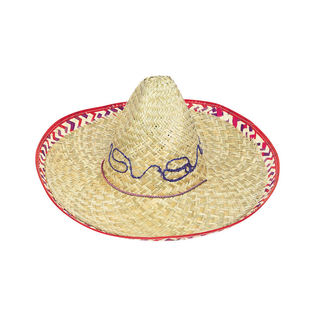 Sombrero Borde Rojo 50cm