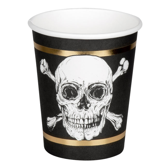 Vasos Pirata Papel 210ml 10uds.