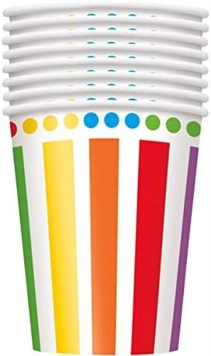 Vasos Arco Iris 270ml 8ud