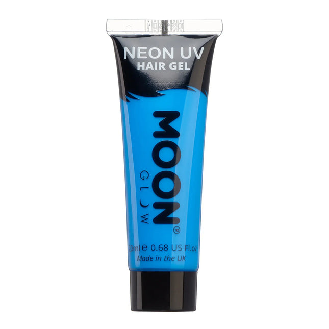 Gel UV para el pelo Moon Glow Neon Azul Intenso 20ml