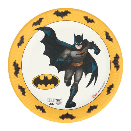 Platos Batman Cartón 23cm 8pcs