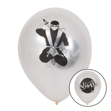 Globos Ninja 25cm 6pcs