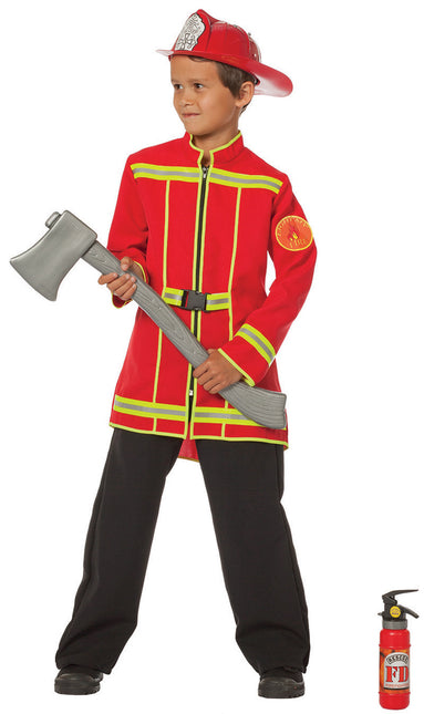 Chaqueta de bombero Roja Niño