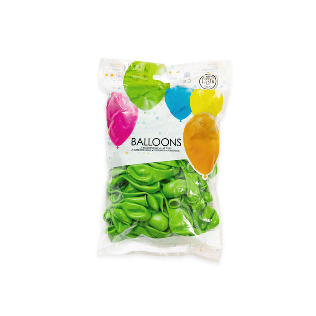 Globos Verde Lima 13cm 100pcs